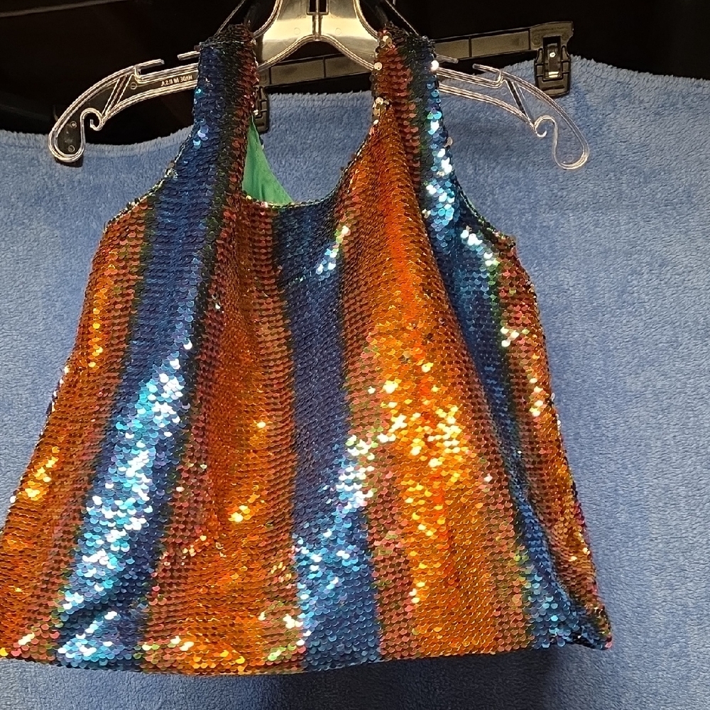 Multicolor Sequin Tote Bag
